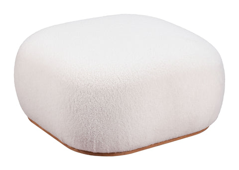 Amber / Azua - Ottoman - Cream - Premium Upholstered Ottomans from Zuo Modern - Just $825! Shop now at brett interiors