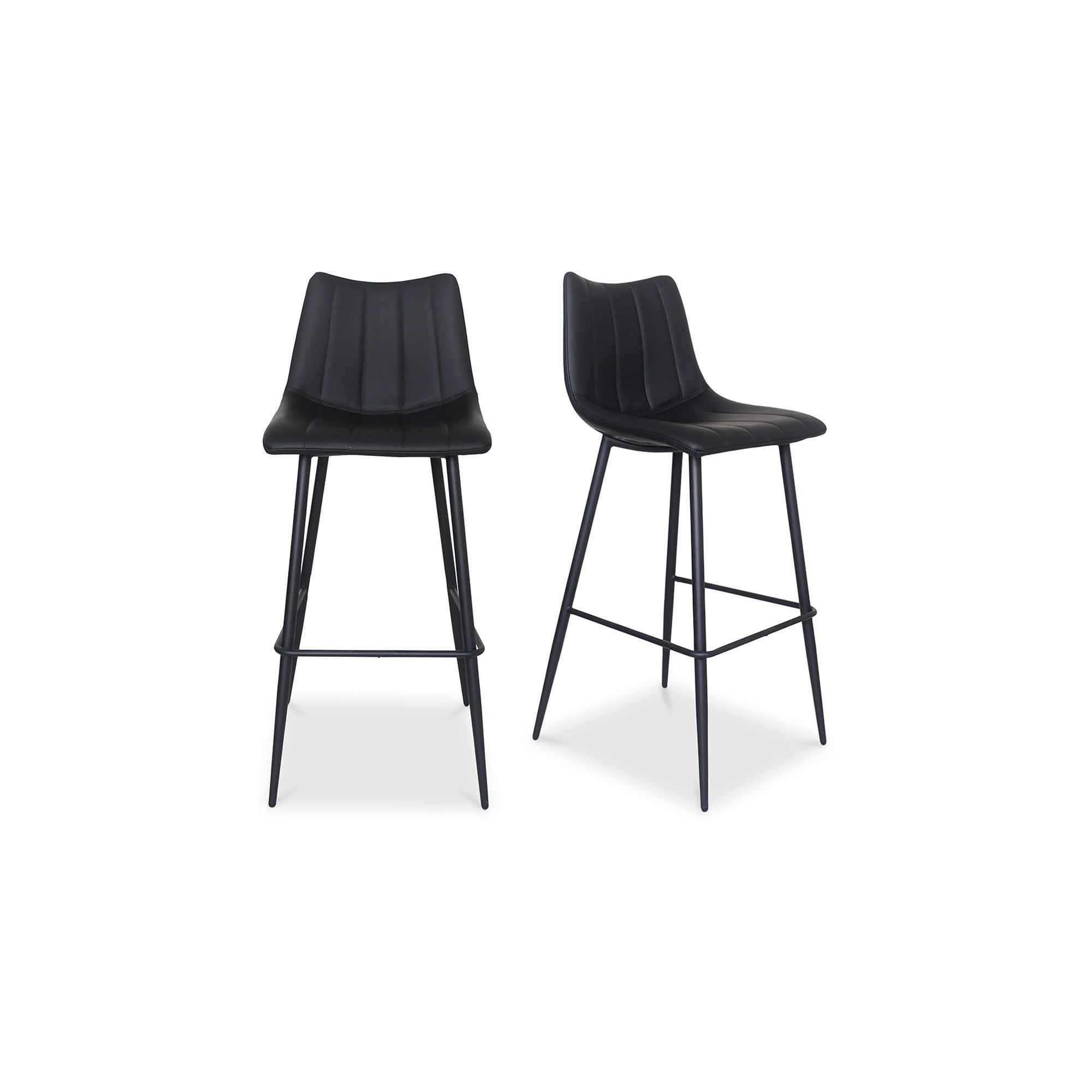 Alibi - Barstool (Set of 2) - Matte Black - Premium Stool Sets from Moe's Home Collection - Just $1147.50! Shop now at brett interiors