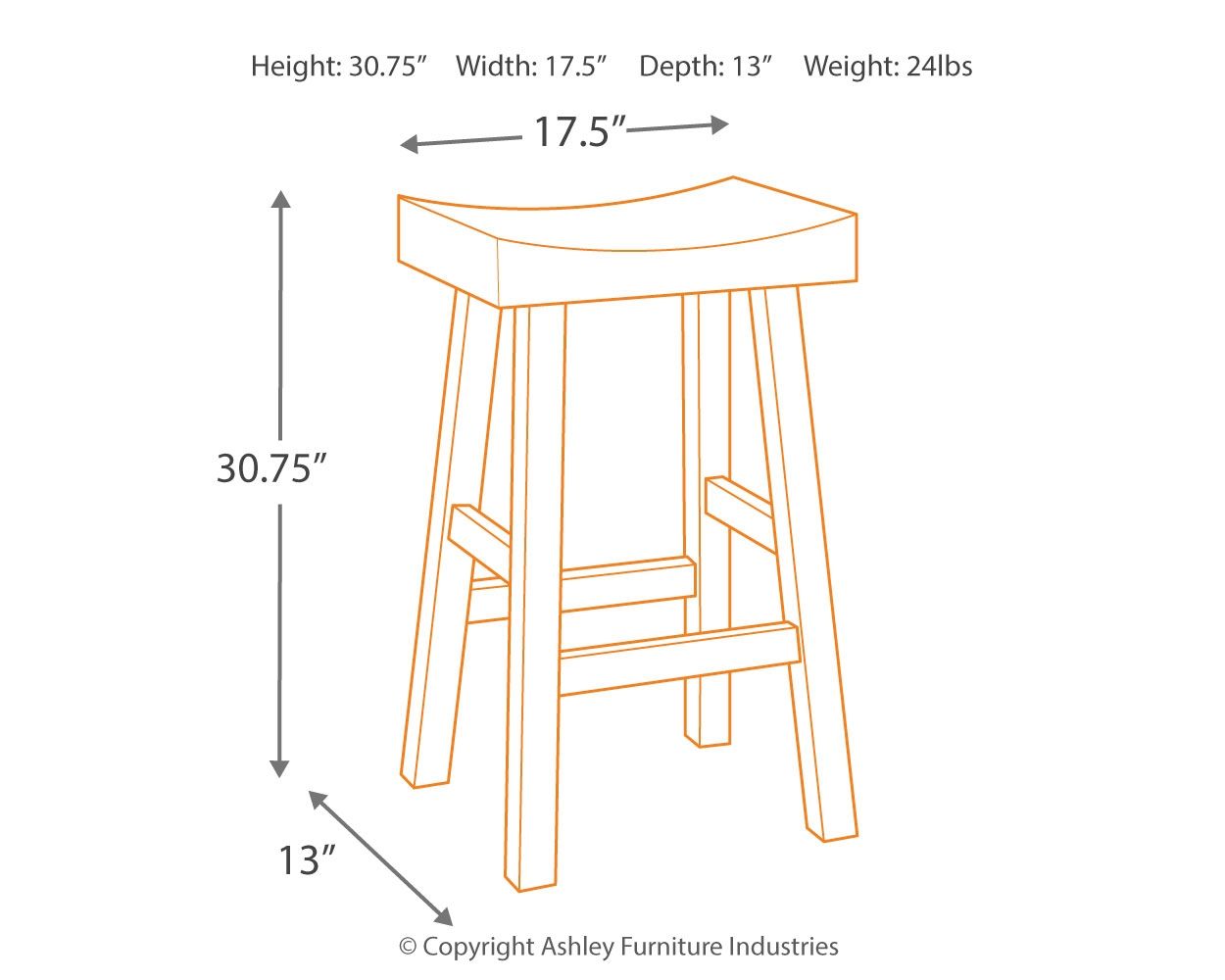 Glosco - Stool (Set of 2) Ashley Furniture