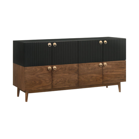 Amigo - Veneer Buffet - Black / Walnut - Premium Buffets from Armen Living - Just $1240! Shop now at brett interiors