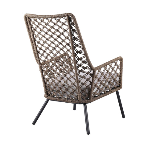 Marco - Indoor / Outdoor Steel Lounge Chair - Premium Arm Chairs from Armen Living - Just $697.50! Shop now at brett interiors