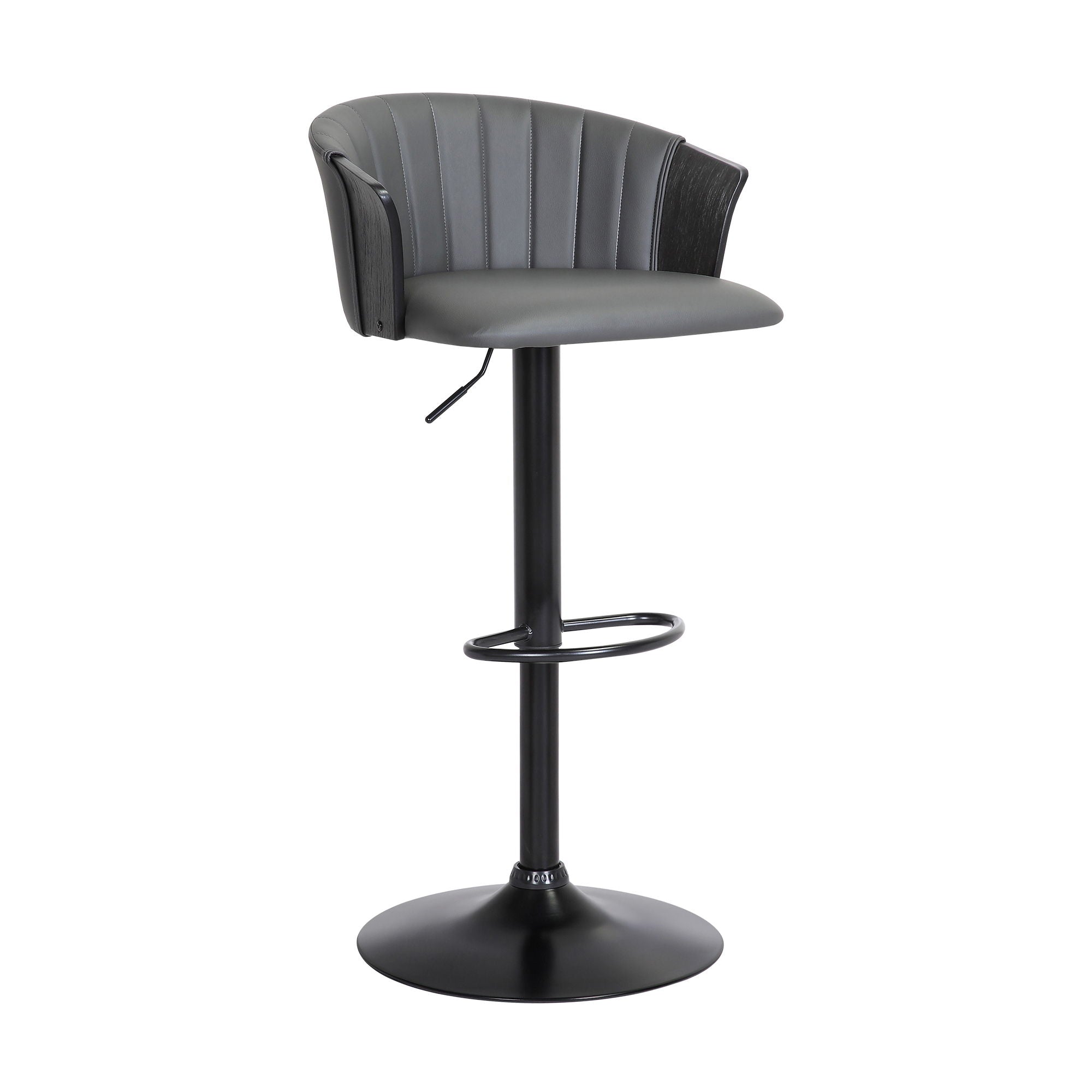 Lydia - Adjustable Wood Bar Stool - Premium Adjustable Height from Armen Living - Just $197.50! Shop now at brett interiors