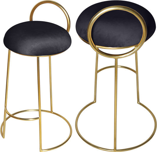 Ring - Counter Stool with Gold Legs - Premium Counter Height (24"-27") from Meridian Furniture - Just $362.50! Shop now at brett interiors