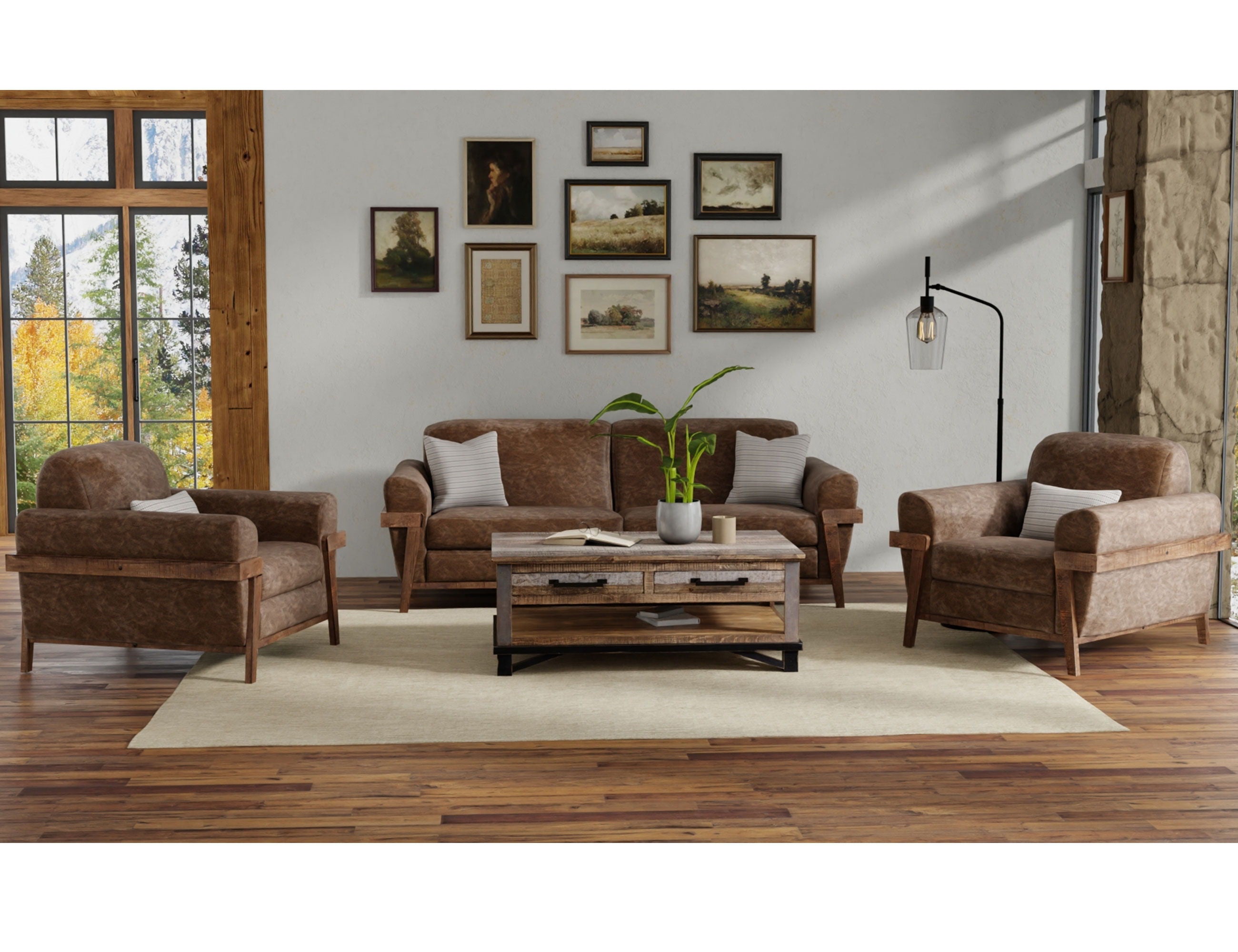 Loft Brown - Arm Chair - Premium Arm Chairs from International Furniture Direct - Just $997.50! Shop now at brett interiors