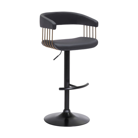 Calista - Adjustable Bar Stool - Premium Adjustable Height from Armen Living - Just $215! Shop now at brett interiors