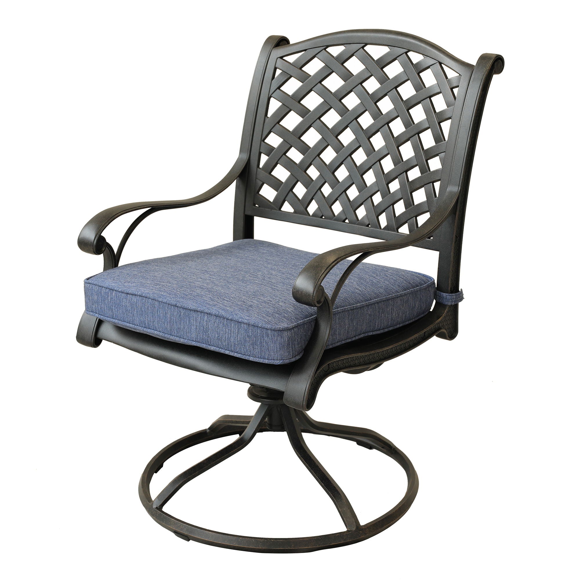 Patio Outdoor Dining Swivel Rocker Chairs With Cushion (Set of 2) - Premium Chair Sets from Gather Craft - Just $961! Shop now at brett interiors