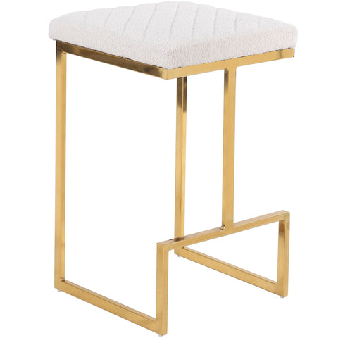 Joel - Mid Century Modern Luxury Upholstered Stool - Premium Counter Height (24"-27") from Ashcroft Furniture - Just $155! Shop now at brett interiors