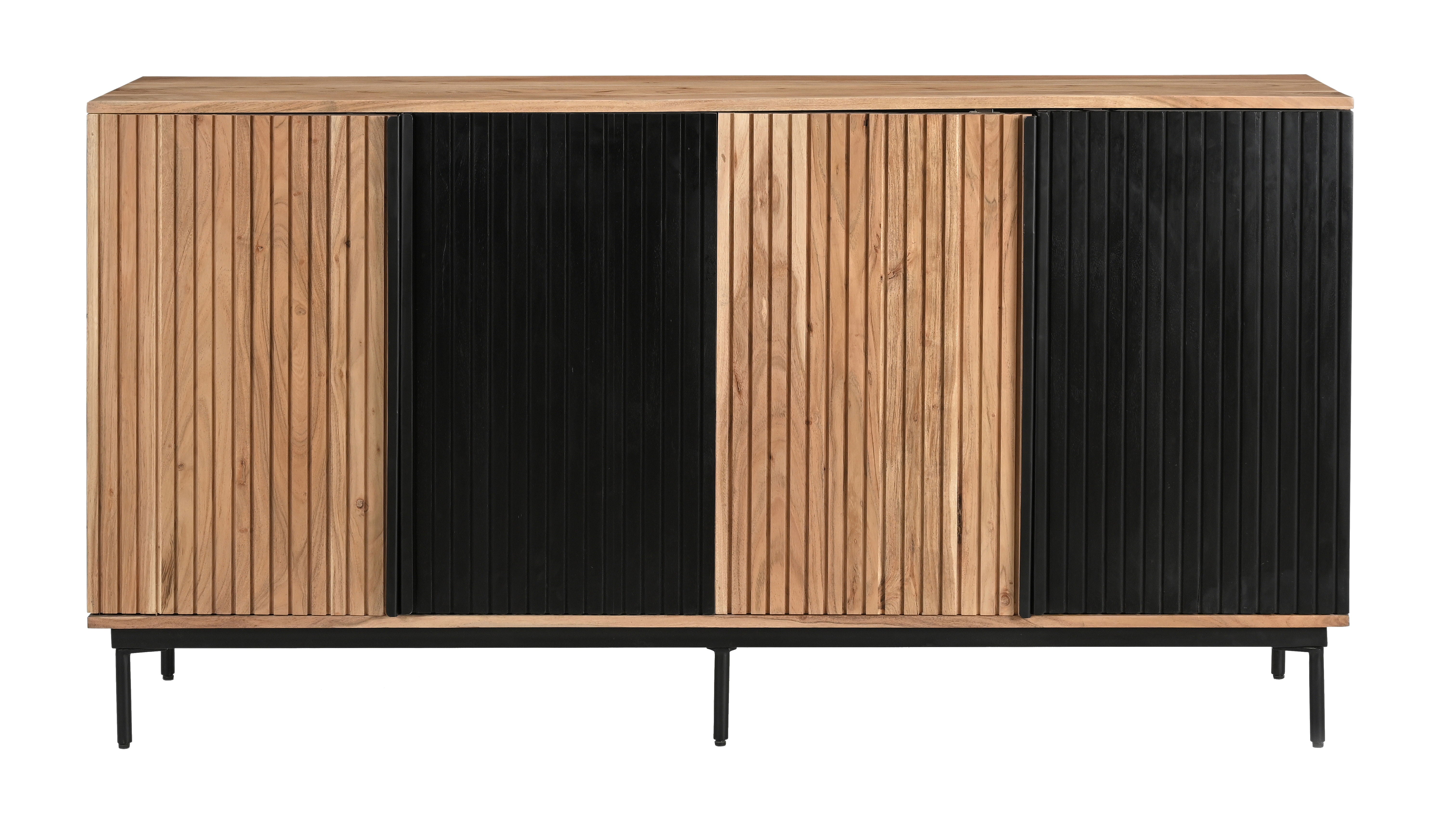 Easton - Four Door Credenza - Natural - Premium Credenzas from Coast2Coast Home - Just $4785! Shop now at brett interiors