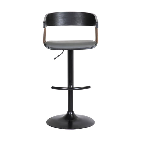 Larisa - Adjustable Wood Bar Stool - Premium Adjustable Height from Armen Living - Just $255! Shop now at brett interiors