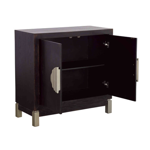 Medici - Two Door Cabinet - Black / Gold - Premium Accent Cabinets from Coast2Coast Home - Just $2557.50! Shop now at brett interiors