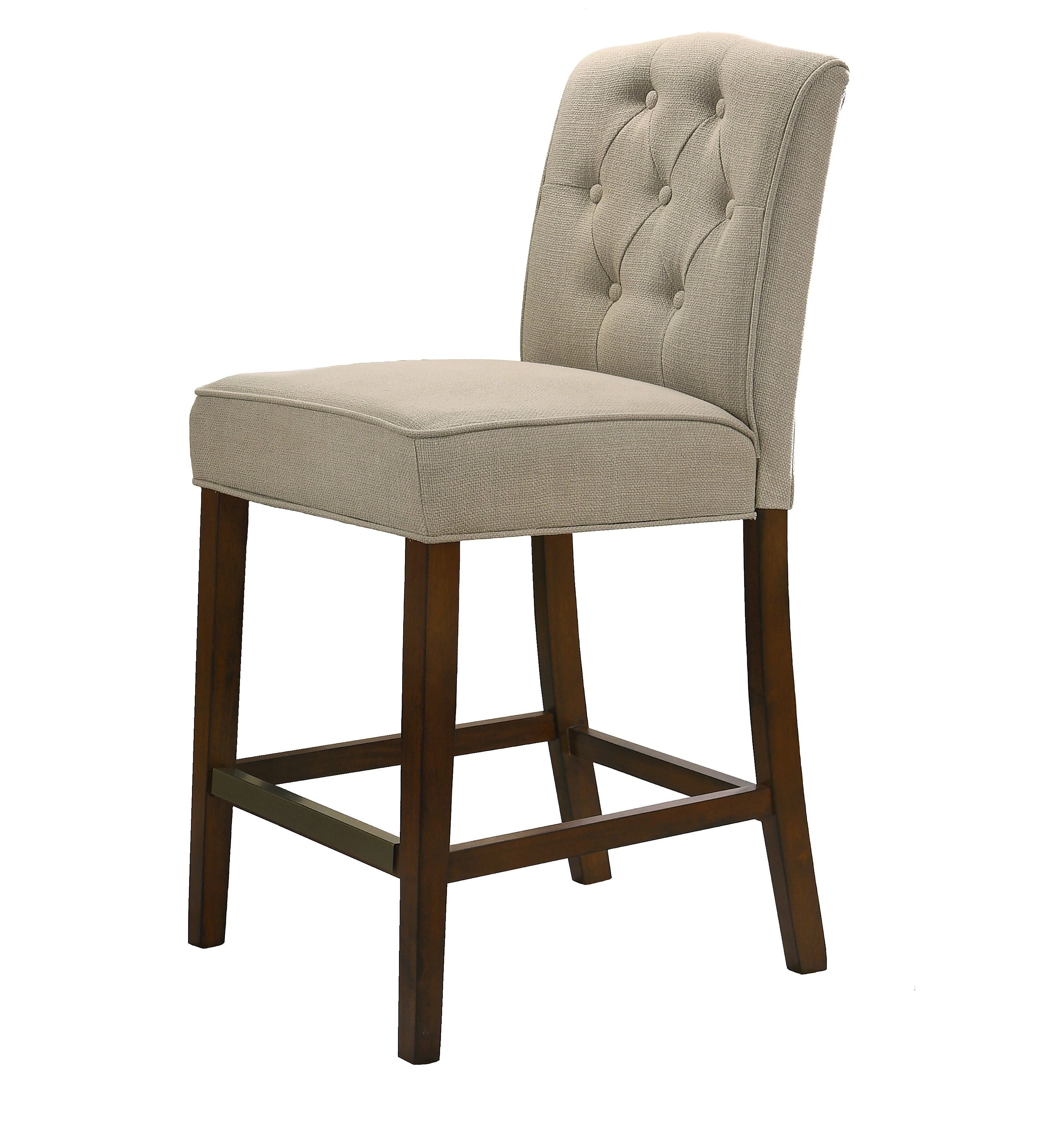 Darby - 19" Fabric Counter Height Chair - Tan - Premium Counter Height (24"-27") from Lilola Home - Just $101! Shop now at brett interiors