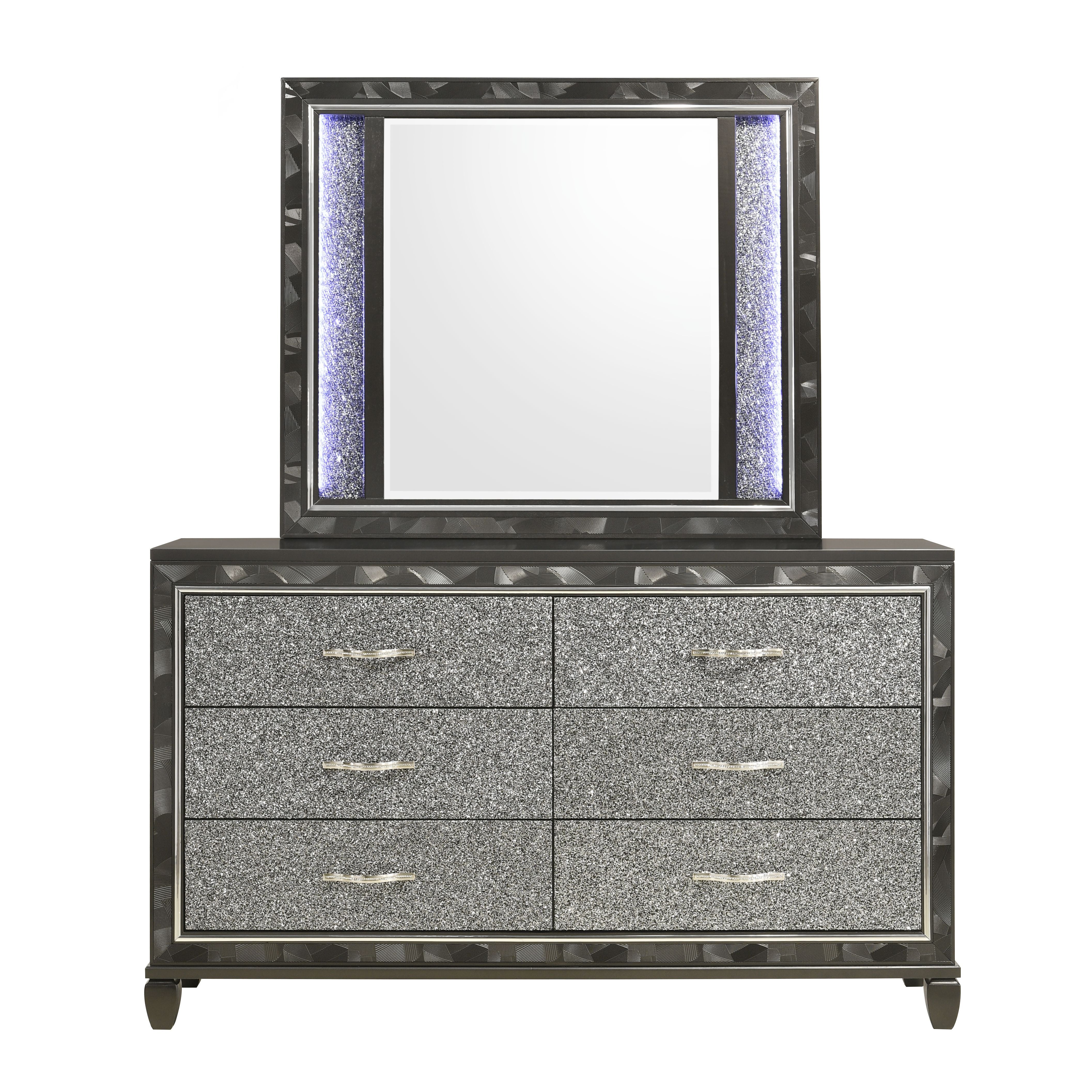 Radiance - Dresser & Mirror - Black - Premium Dresser & Mirror from New Classic - Just $1125! Shop now at brett interiors