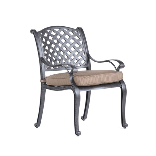 Sparta - Modern Dining Arm Chair - Dupione Brown - Premium Arm Chairs from Gather Craft - Just $344! Shop now at brett interiors