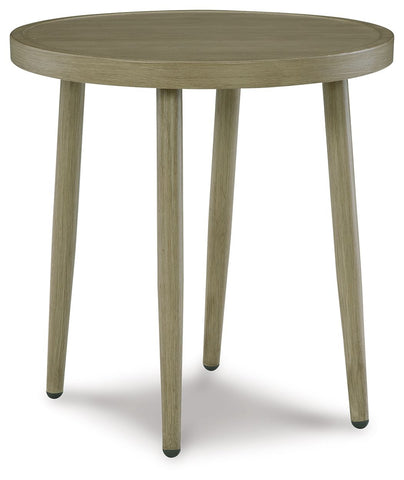 Swiss Valley - Beige - Round End Table - Premium End Tables from Signature Design by Ashley® - Just $215! Shop now at brett interiors