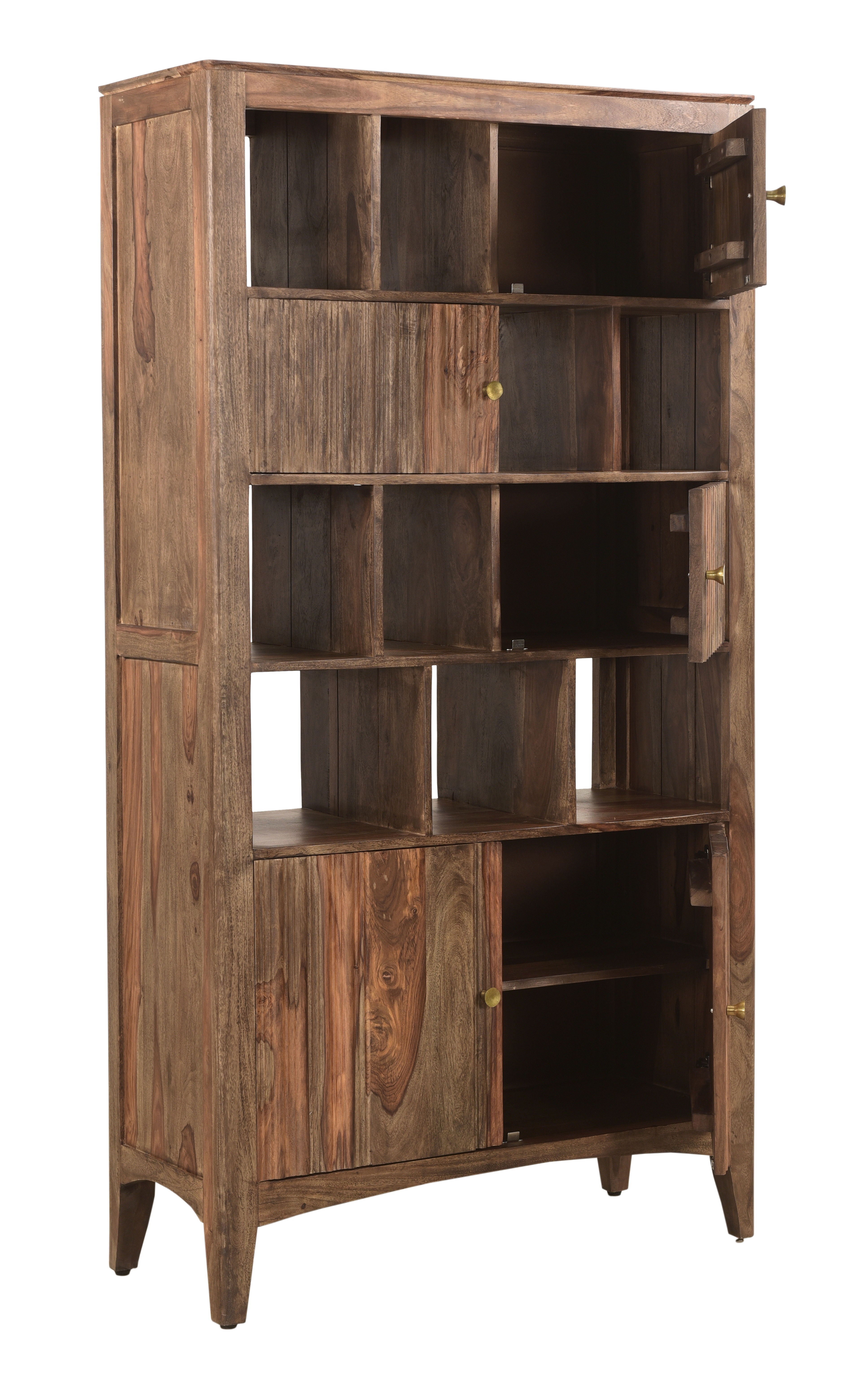 Waverly - Five Door Bookcase - Light Natural Sheesham - Premium Standard Bookcases from Coast2Coast Home - Just $5775! Shop now at brett interiors