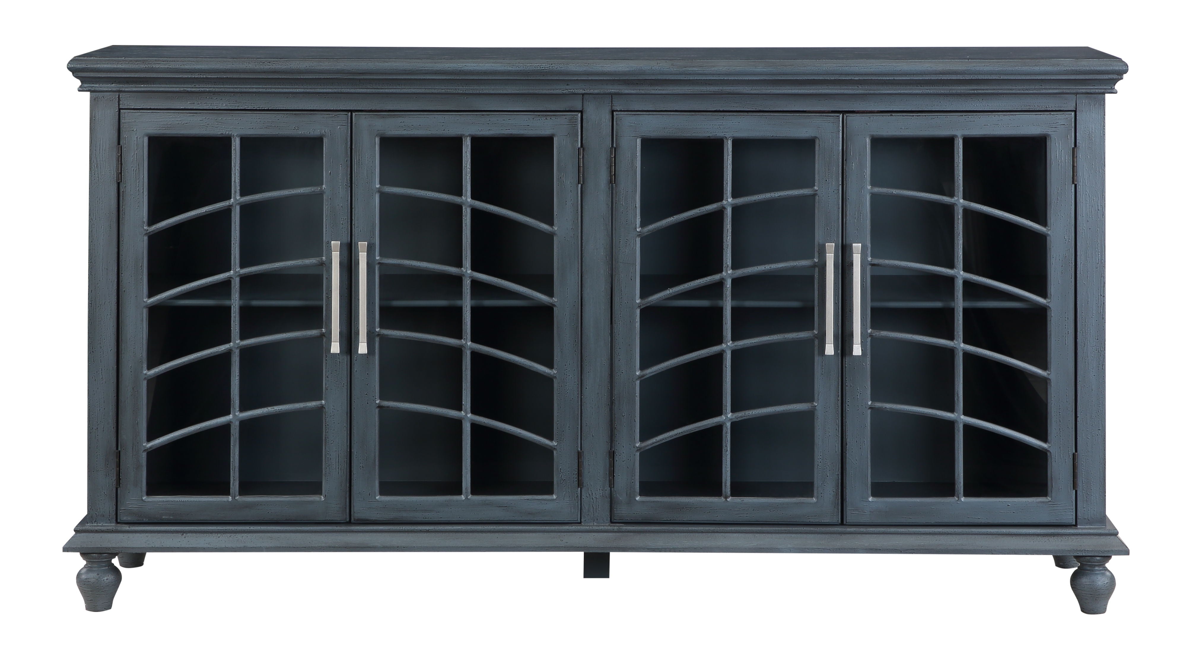 Shutter - Four Door Credenza - Gray - Premium Credenzas from Coast2Coast Home - Just $3300! Shop now at brett interiors