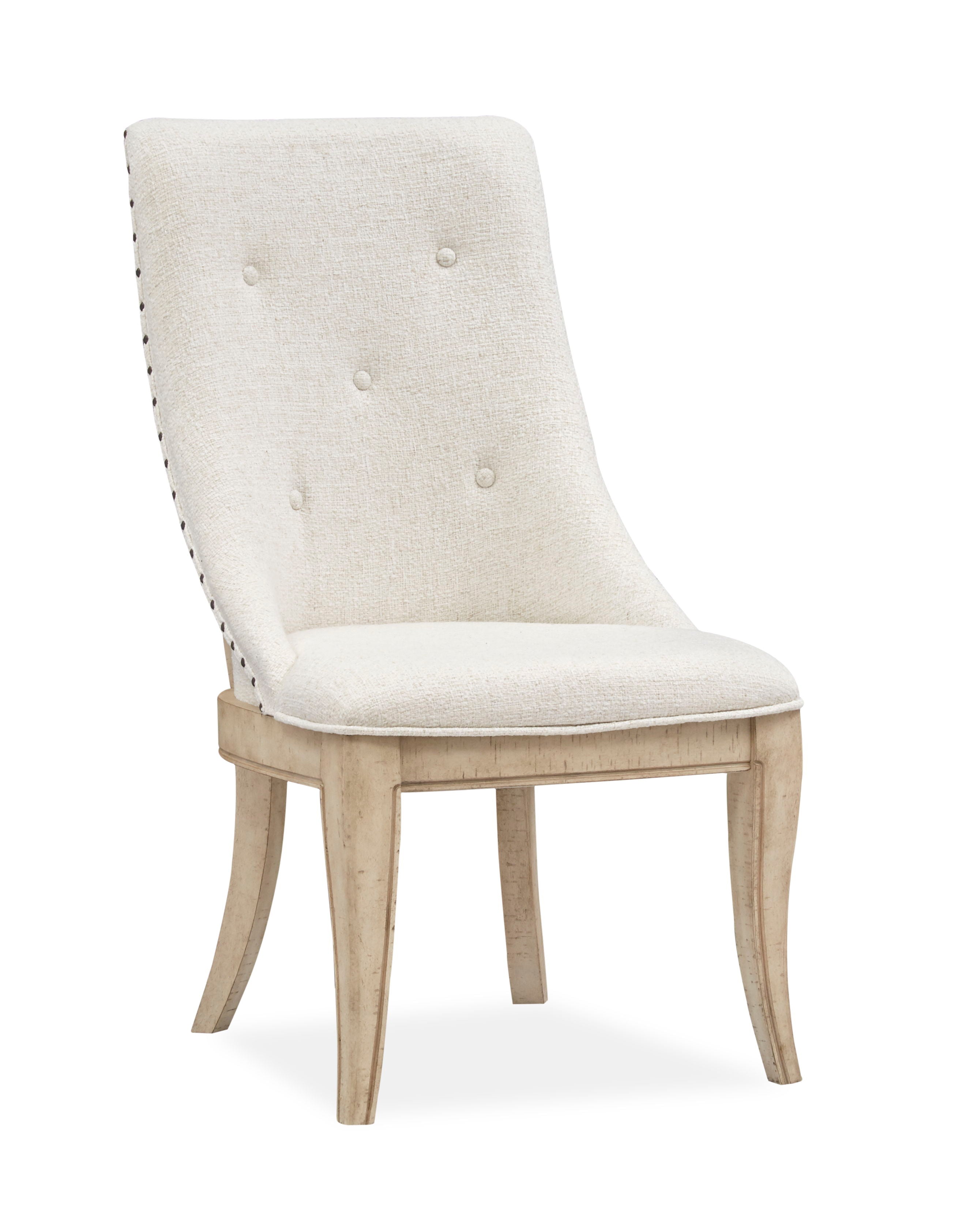 Harlow - Dining Arm Chair With Upholstered Seat & Back (Set of 2) - Weathered Bisque - Premium Chair Sets from Magnussen Furniture - Just $790! Shop now at brett interiors