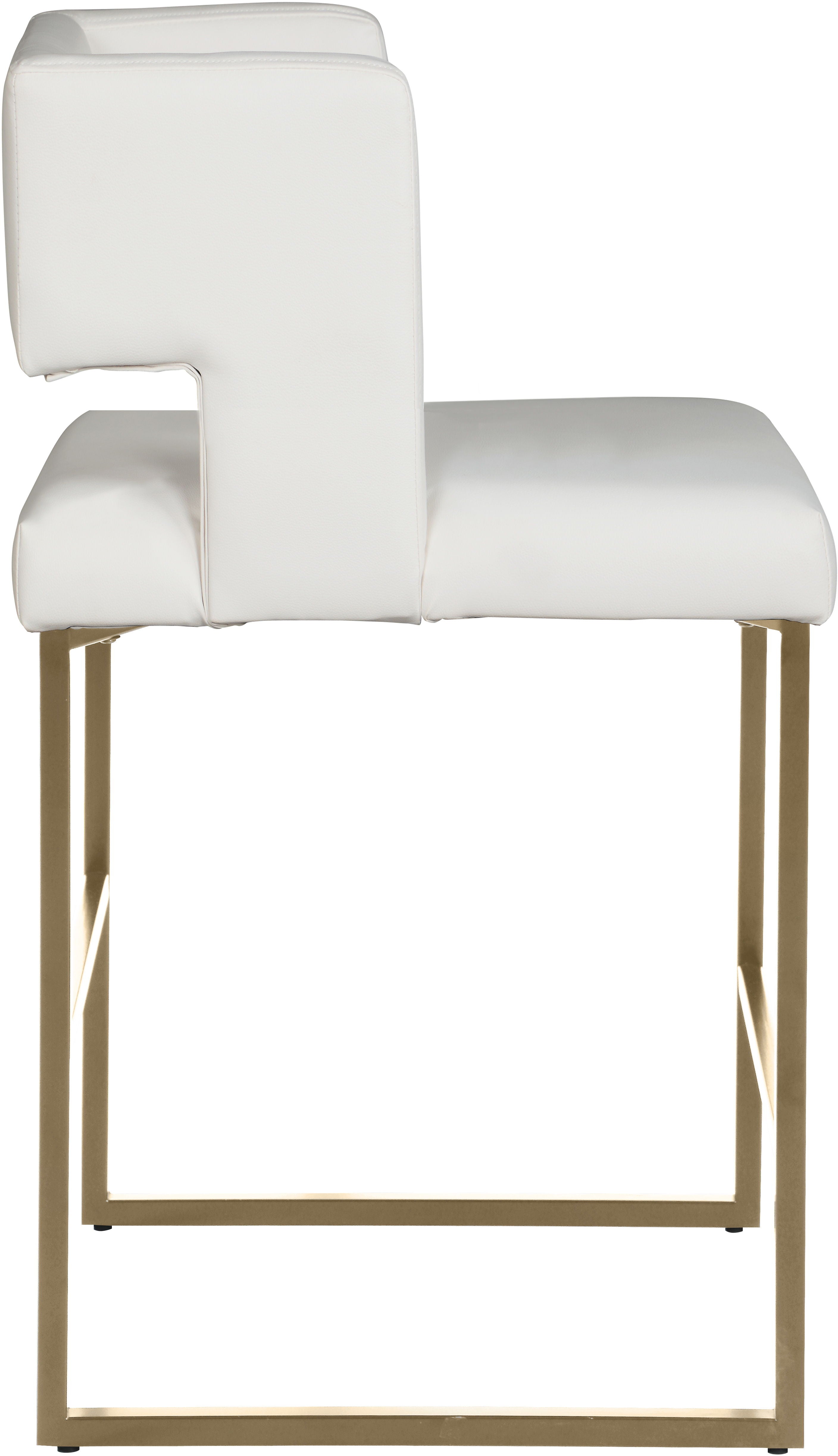 Caleb - Counter Stool with Gold Legs (Set of 2) - Premium Stool Sets from Meridian Furniture - Just $675! Shop now at brett interiors