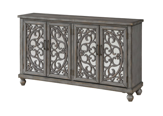 Jessica - Four Door Credenza - Hammond Gray Rub - Premium Credenzas from Coast2Coast Home - Just $3300! Shop now at brett interiors