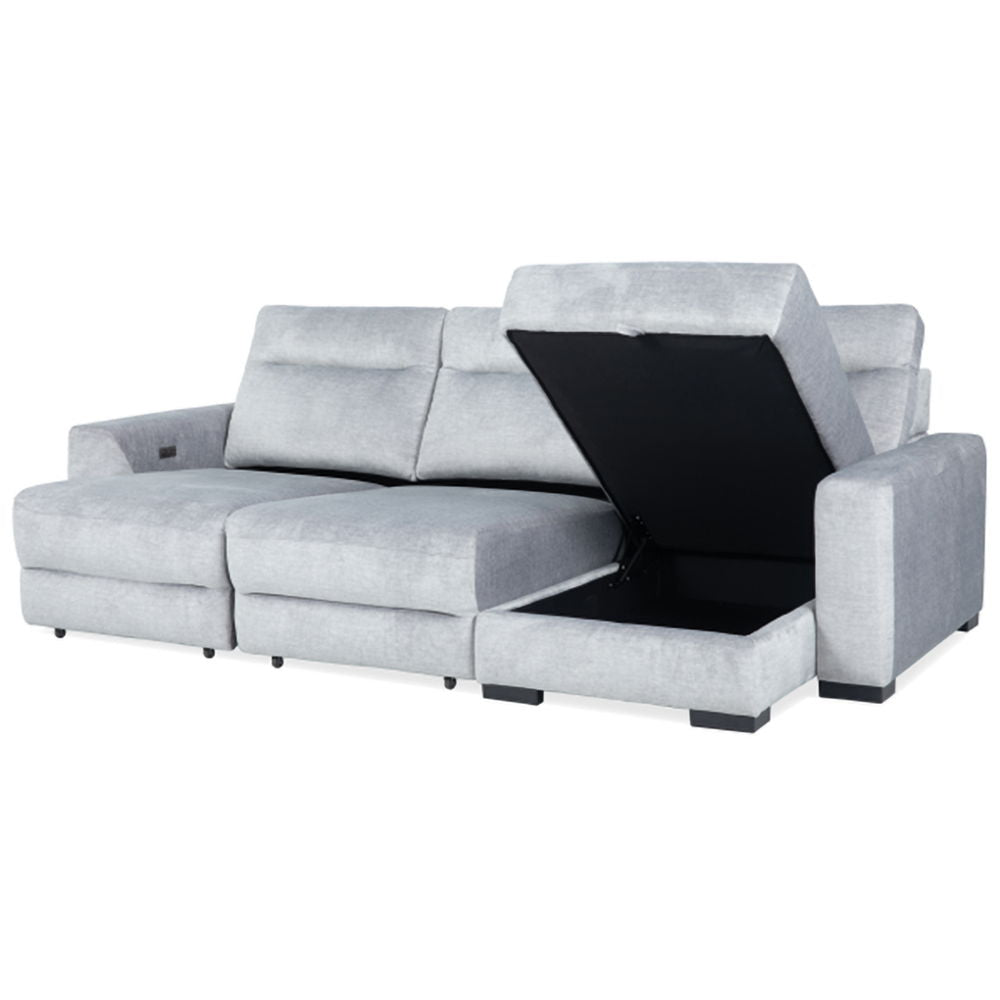 Elliot - 3 Piece Modular Lift Top Storage Sectional - Sterling - Premium Stationary Sectionals from Parker Living - Just $2247.50! Shop now at brett interiors