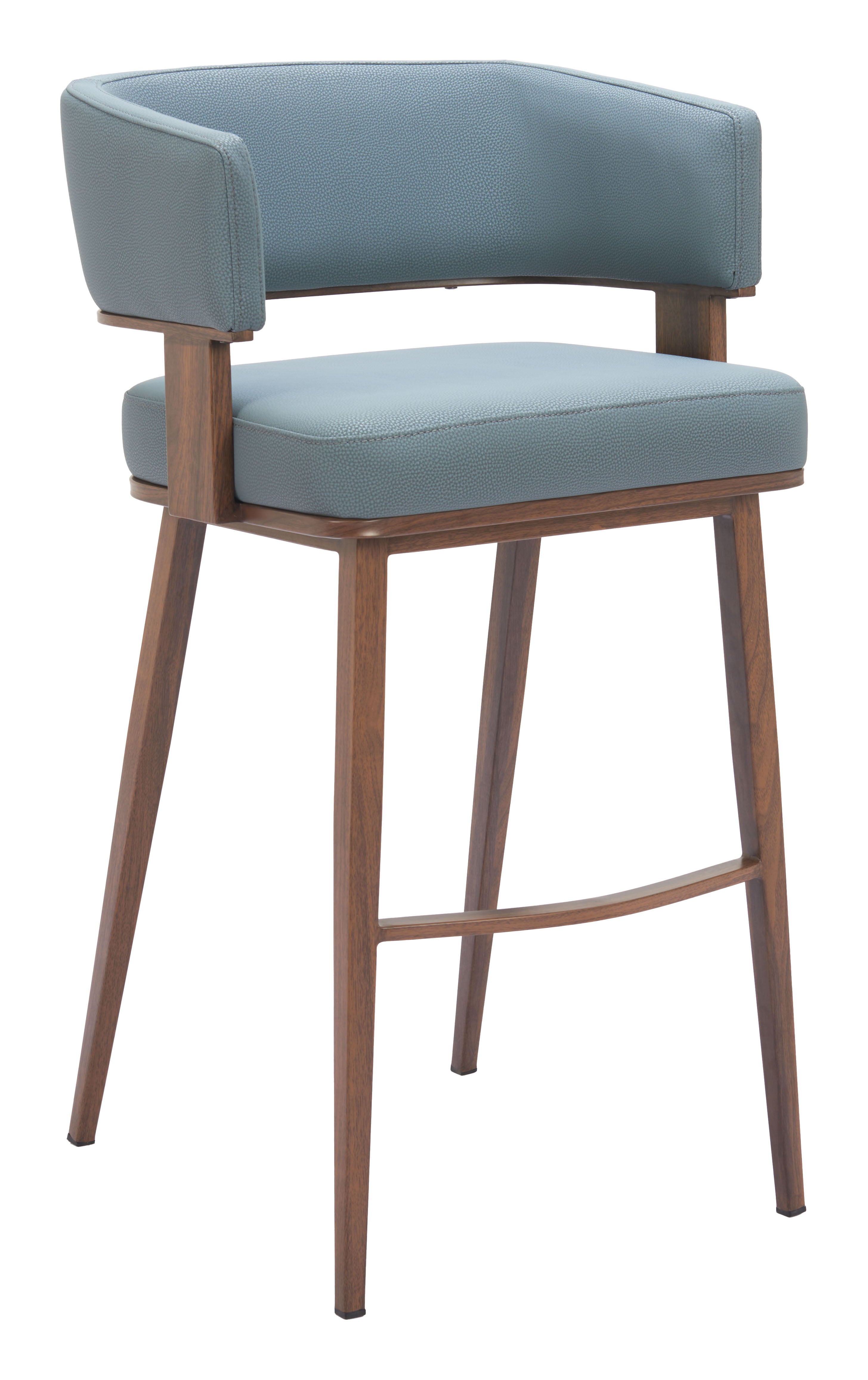 Poise - Barstool (Set of 2) - Blue - Premium Stool Sets from Zuo Modern - Just $1550! Shop now at brett interiors