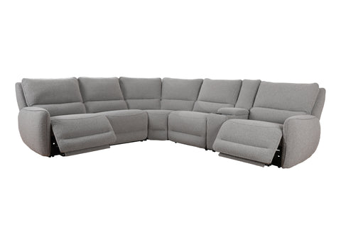 Stellar - Bloke Smoke Power Reclining 6 Piece Modular Sectional - Beige - Premium Reclining Sectionals from Parker Living - Just $9762.50! Shop now at brett interiors