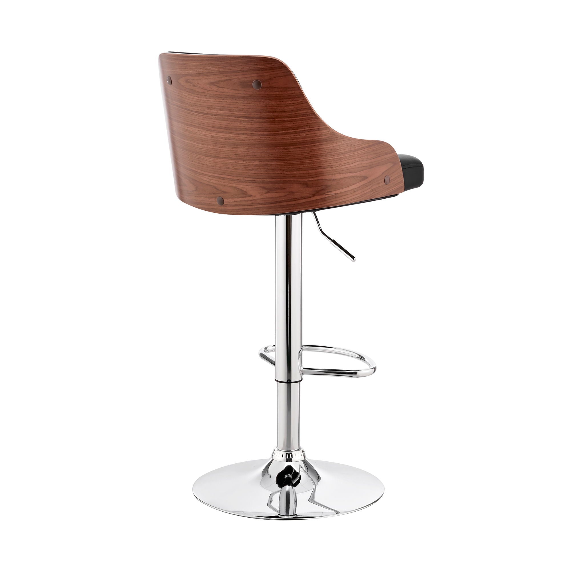 Asher - Adjustable Bar Stool - Premium Adjustable Height from Armen Living - Just $200! Shop now at brett interiors