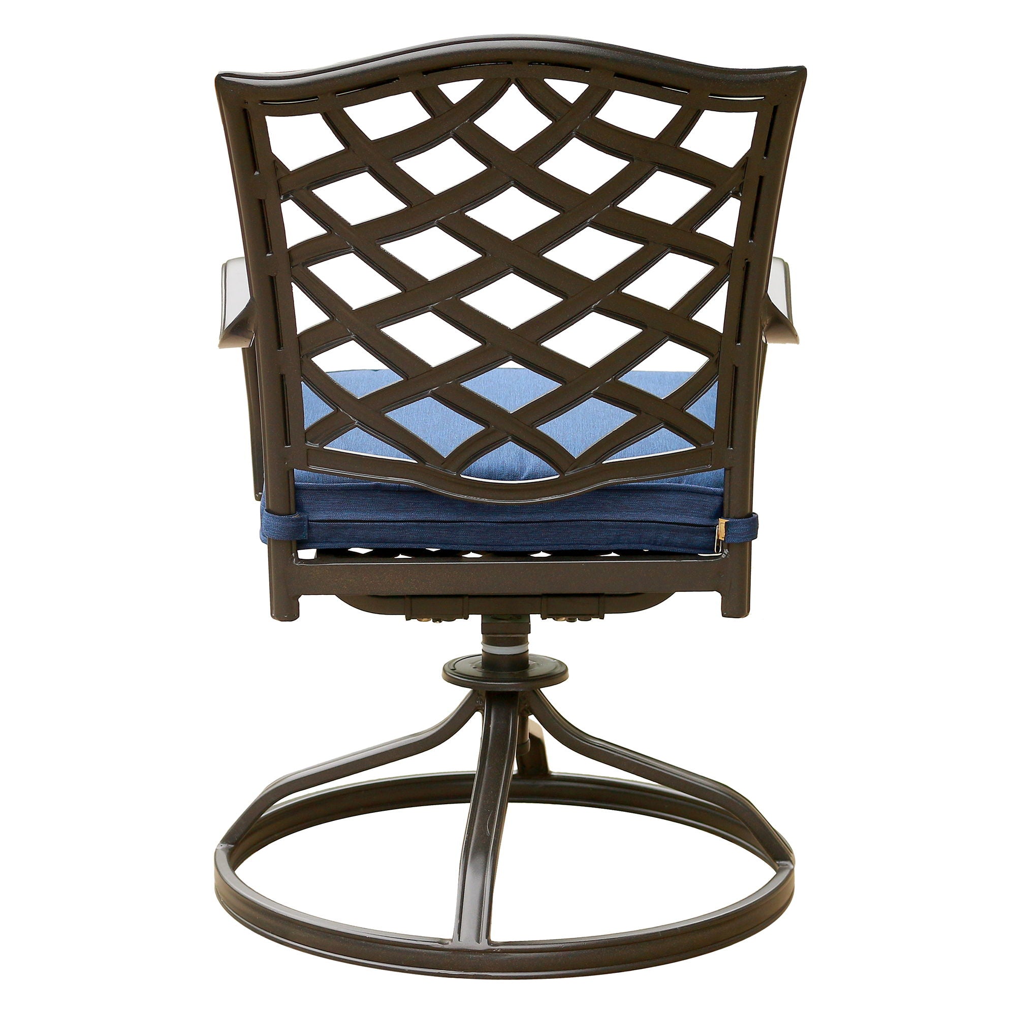 Outdoor Patio Aluminum Swivel Rocker Dining Chair With Cushion (Set of 2) - Premium Chair Sets from Gather Craft - Just $725! Shop now at brett interiors