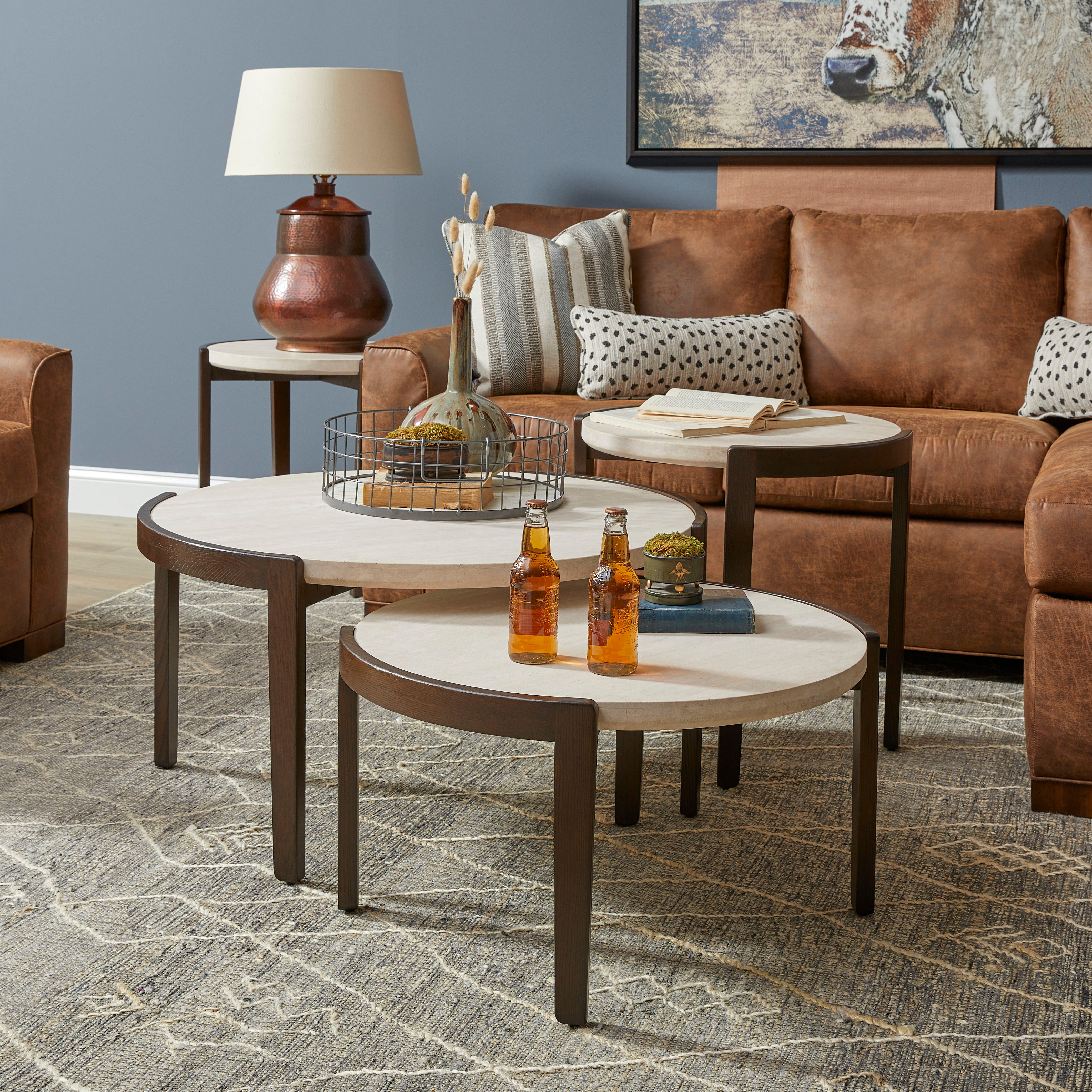 Palette - Occasional Round Coffee Table - Beige - Premium Coffee Tables from Flexsteel - Just $800! Shop now at brett interiors