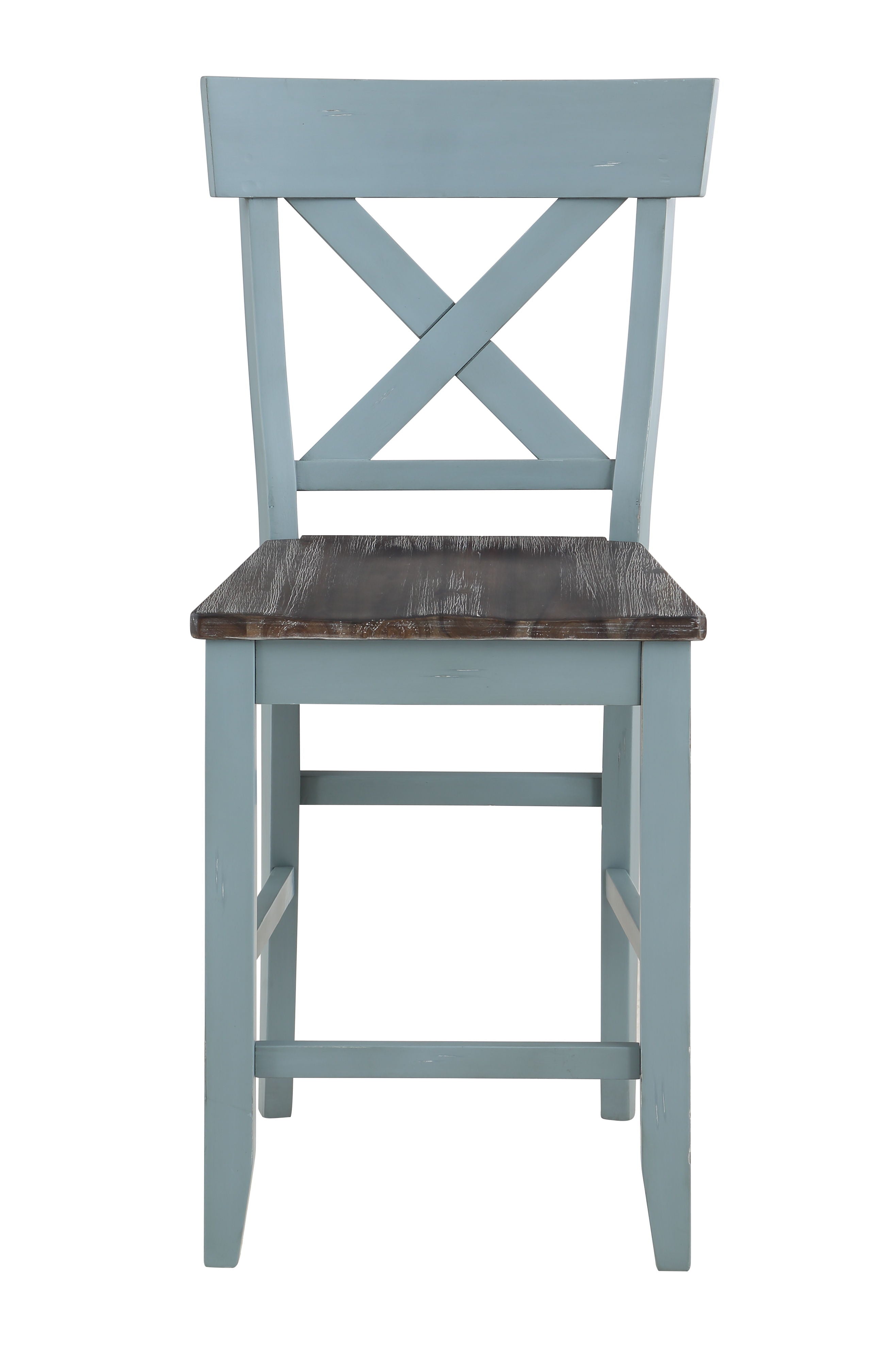 Bar Harbor - Counter Height Crossed Back Upholstered Dining Side Chairs (Set of 2) - Premium Chair Sets from Coast2Coast Home - Just $1650! Shop now at brett interiors