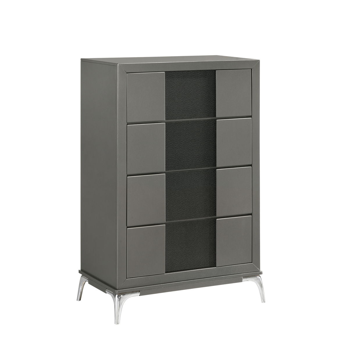 Nocturne - 4 Drawer Chest - Slate - Premium Accent Chests from New Classic - Just $425! Shop now at brett interiors