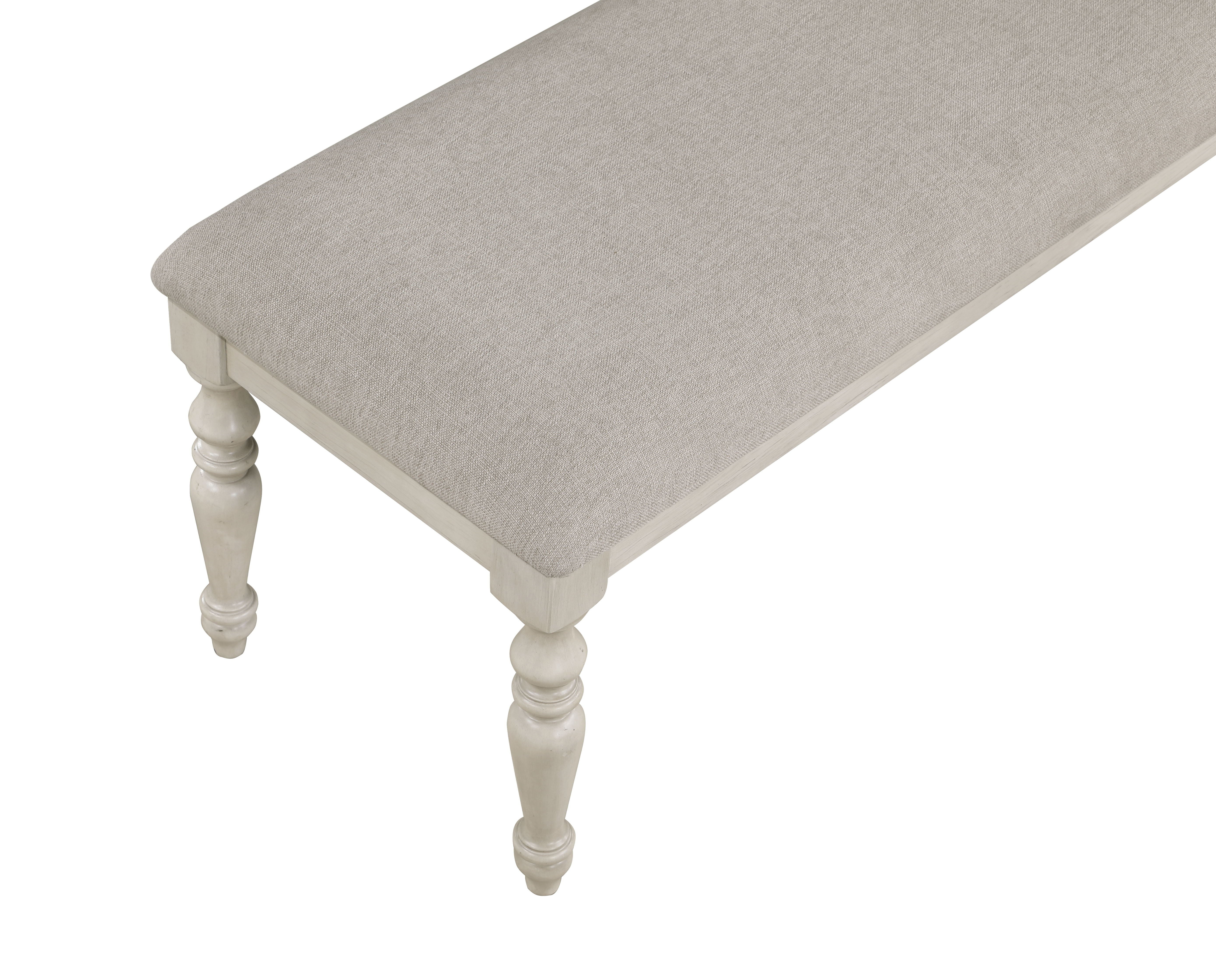 Jennifer - Bench - White - Premium Upholstered Benches from New Classic - Just $225! Shop now at brett interiors