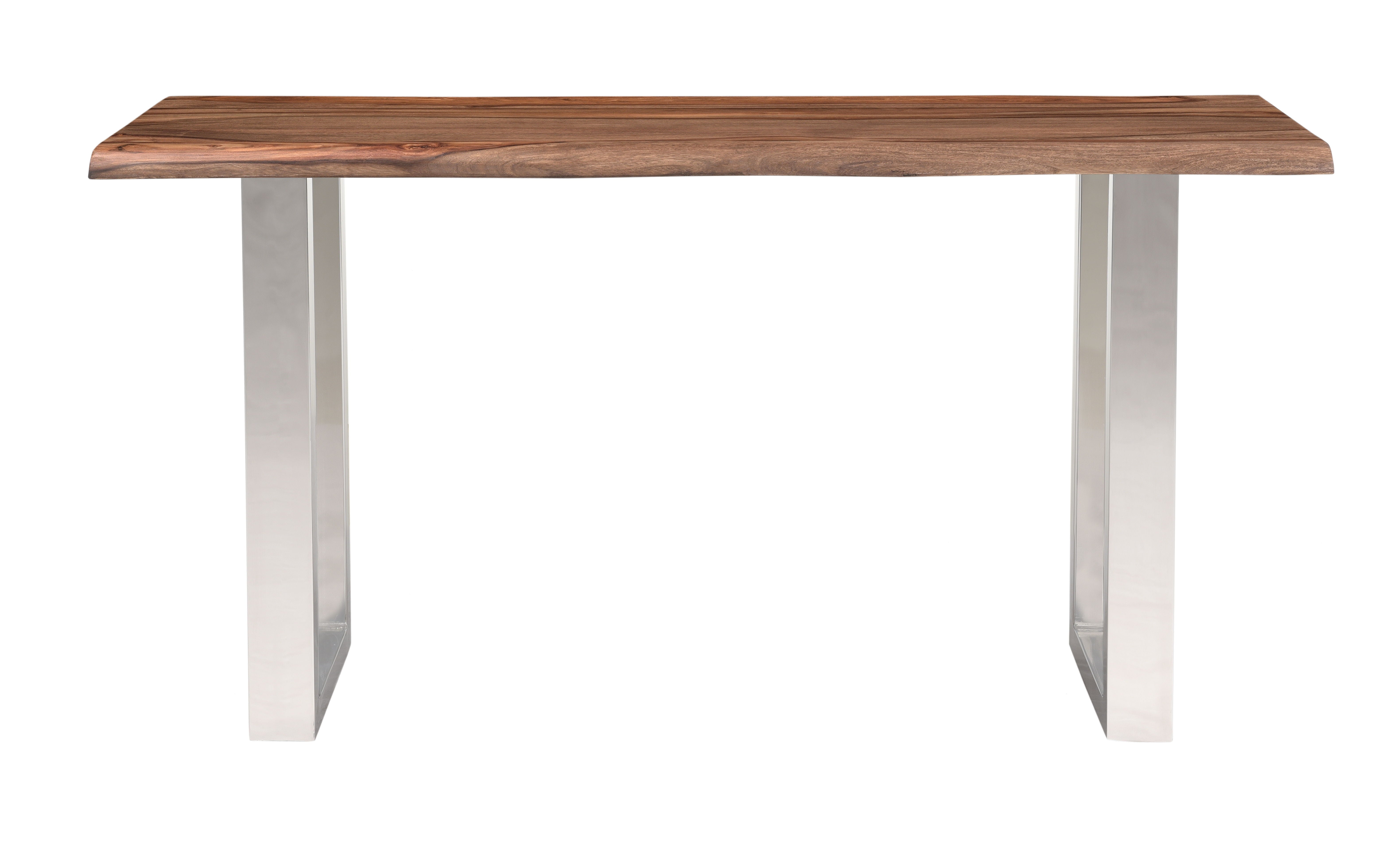 Brownstone 2.0 - Solid Wood Live Edge Topped Table With Chrome Legs - Premium Dining Tables from Coast2Coast Home - Just $1485! Shop now at brett interiors