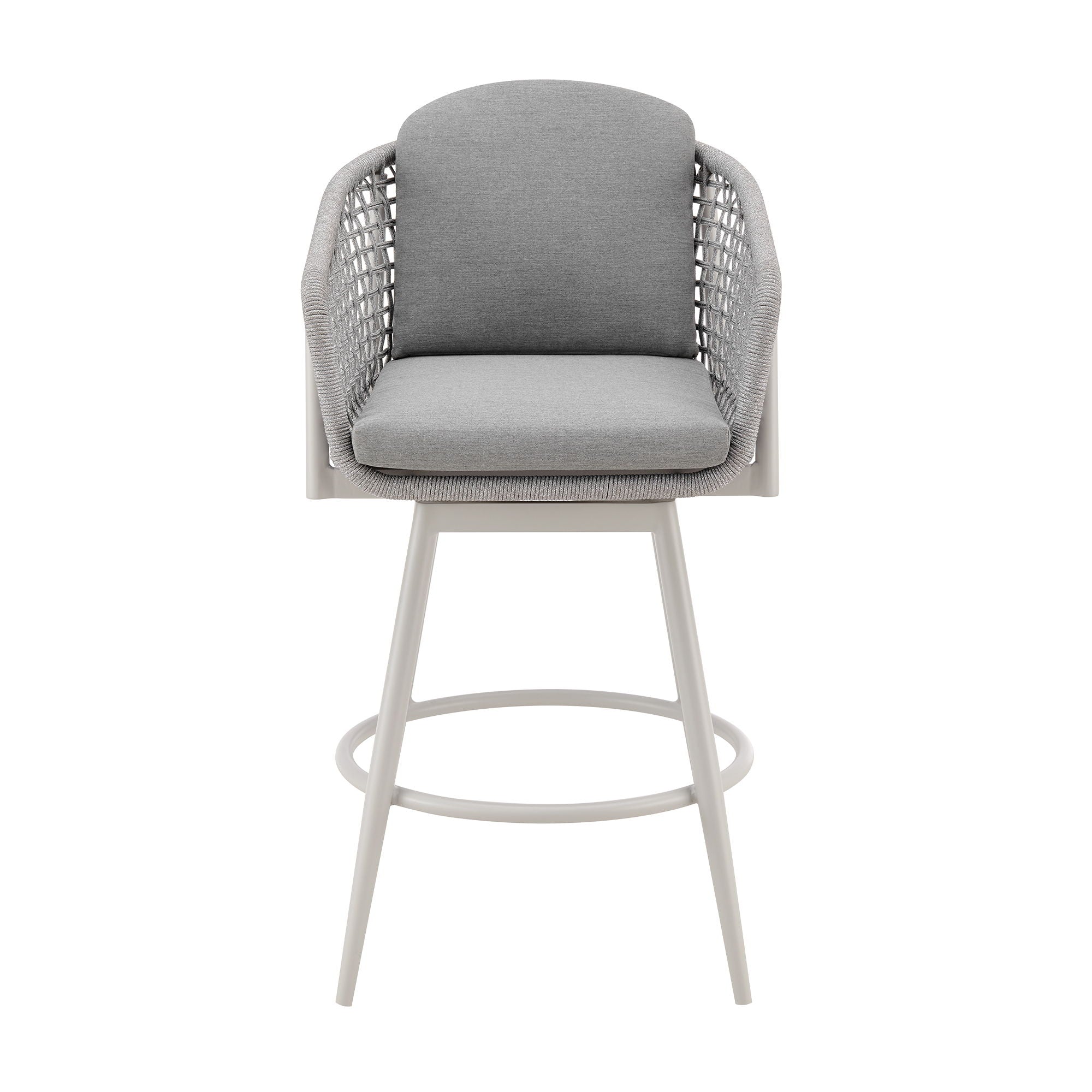 Rhodes - Outdoor Patio Swivel Bar Stool - Premium Counter Height (24"-27") from Armen Living - Just $875! Shop now at brett interiors