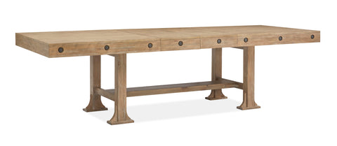 Lynnfield - Trestle Dining Table - Weathered Fawn - Premium Dining Tables from Magnussen Furniture - Just $1568! Shop now at brett interiors