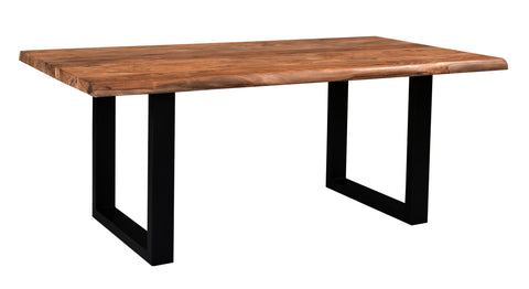 Brownstone II - Table With Natural Live Edge Top And Metal Base - Premium Dining Tables from Coast2Coast Home - Just $1320! Shop now at brett interiors