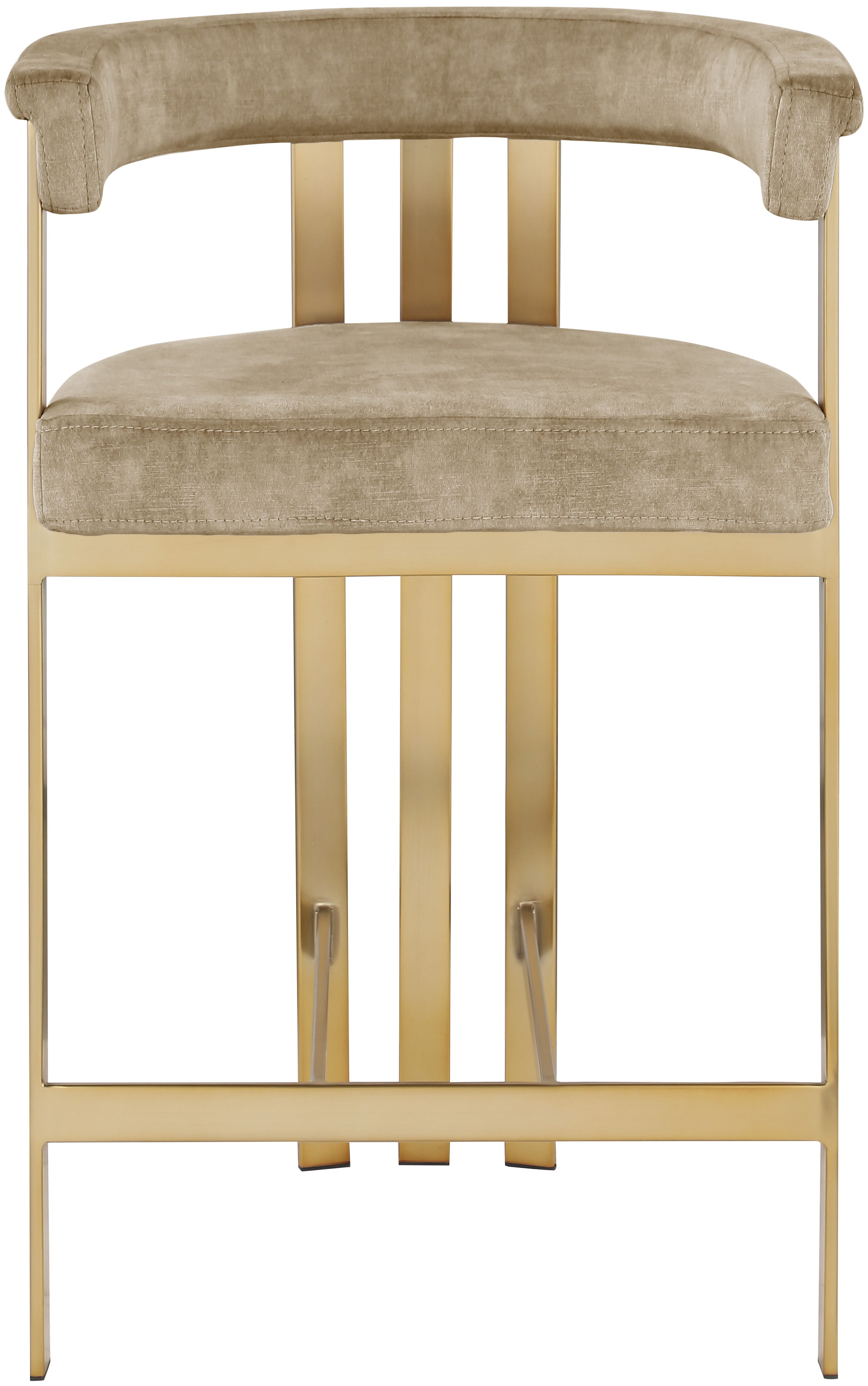 Marcello - Counter Stool - Beige - Premium Counter Height (24"-27") from Meridian Furniture - Just $625! Shop now at brett interiors