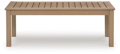 Hallow Creek - Driftwood - Rectangular Cocktail Table - Premium Coffee Tables from Signature Design by Ashley® - Just $435! Shop now at brett interiors