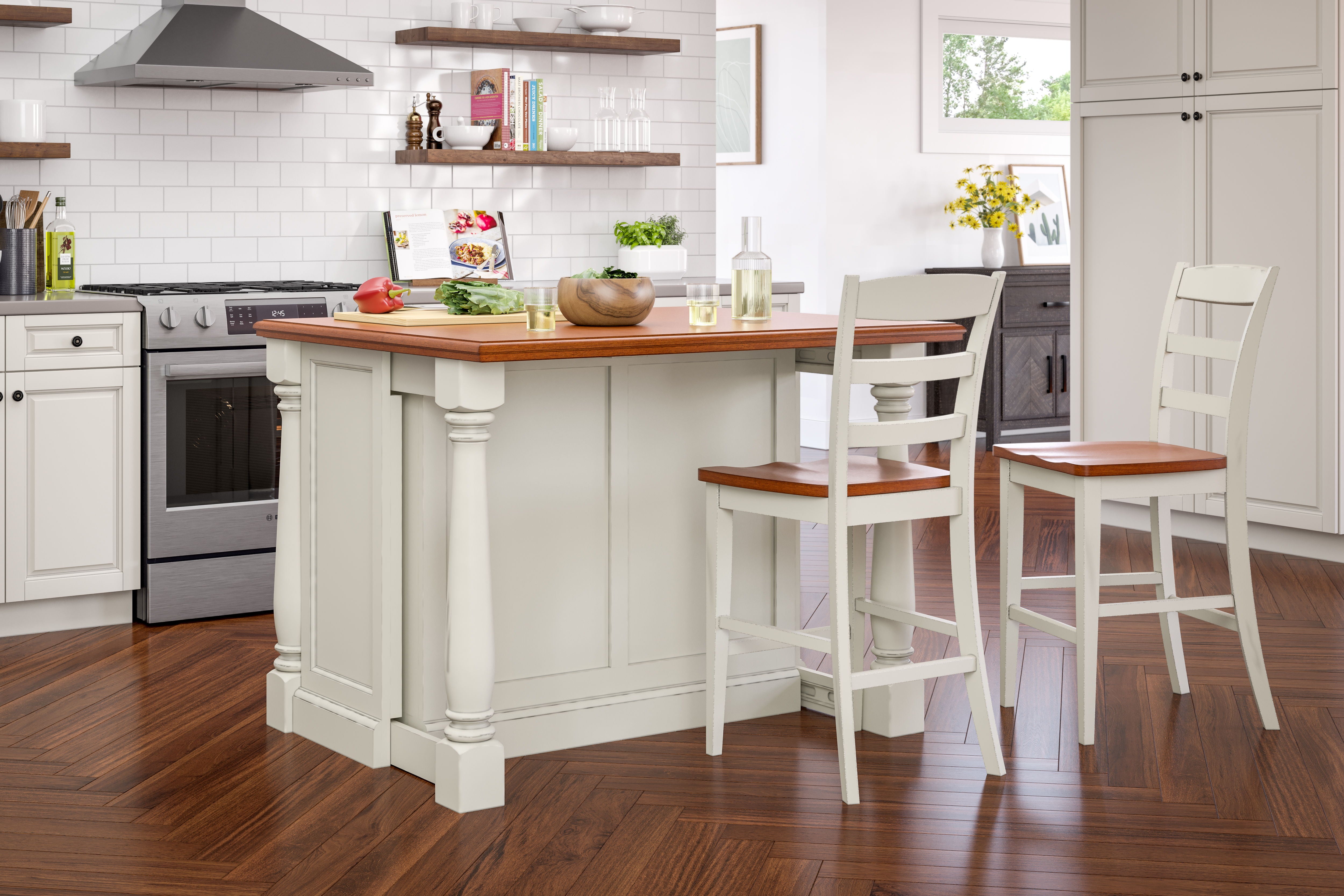 Monarch - Kitchen Island Set - Premium Islands & Carts from Homestyles - Just $3249.98! Shop now at brett interiors