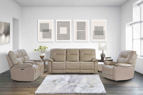 Axel - Power Reclining Sofa Loveseat And Recliner - Parchment - Premium 3 Piece Living Room Sets from Parker Living - Just $3942.50! Shop now at brett interiors