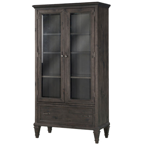 Sutton Place - Door Bookcase - Weathered Charcoal - Premium Standard Bookcases from Magnussen Furniture - Just $1829! Shop now at brett interiors