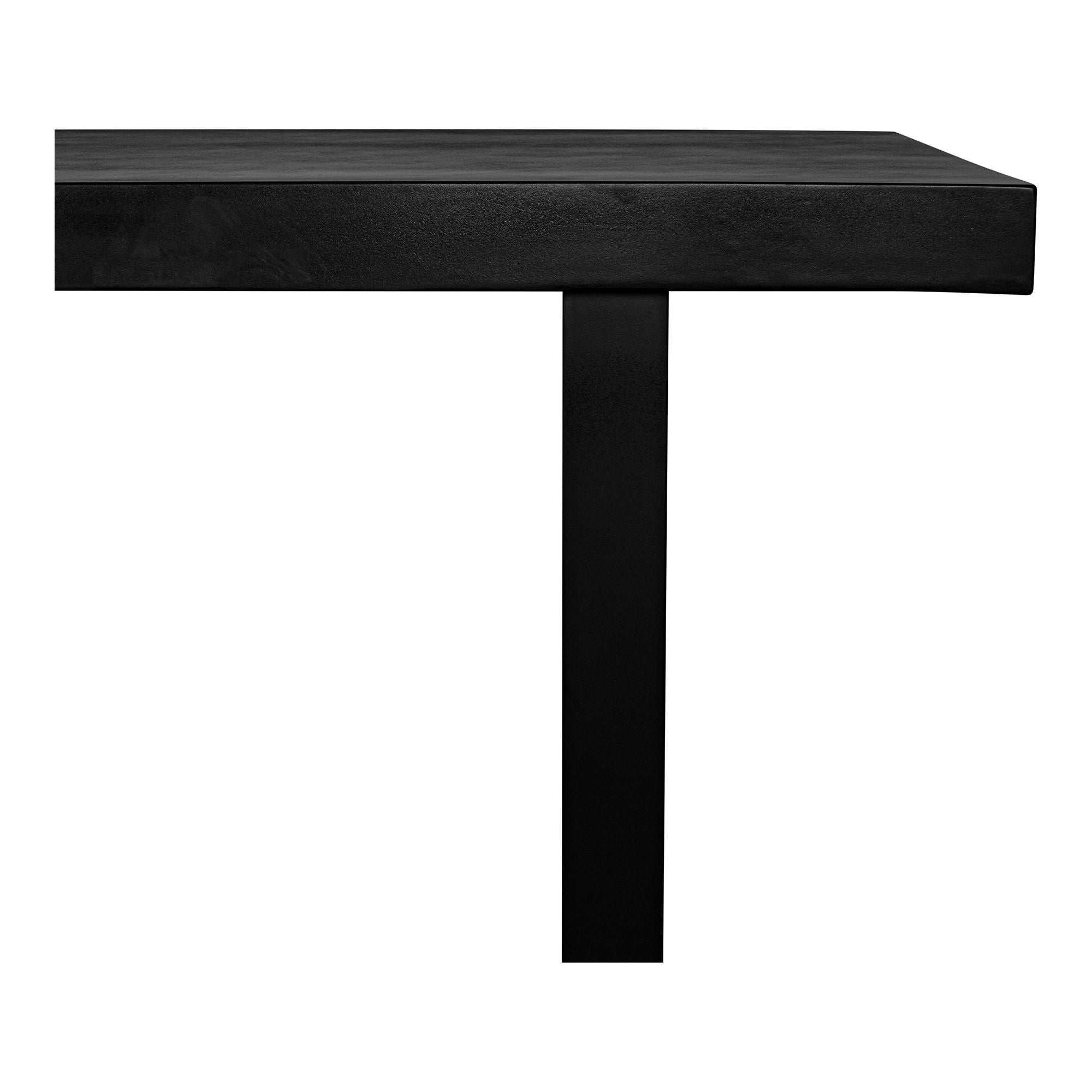 Jedrik - Outdoor Dining Table Large - Black - Concrete - Premium Dining Tables from Moe's Home Collection - Just $4372.50! Shop now at brett interiors