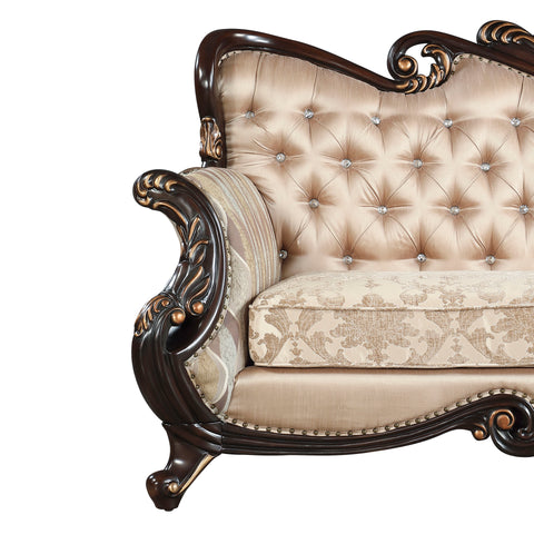 Constantine - Loveseat - Cherry - Premium Stationary Loveseats from New Classic - Just $1872.50! Shop now at brett interiors