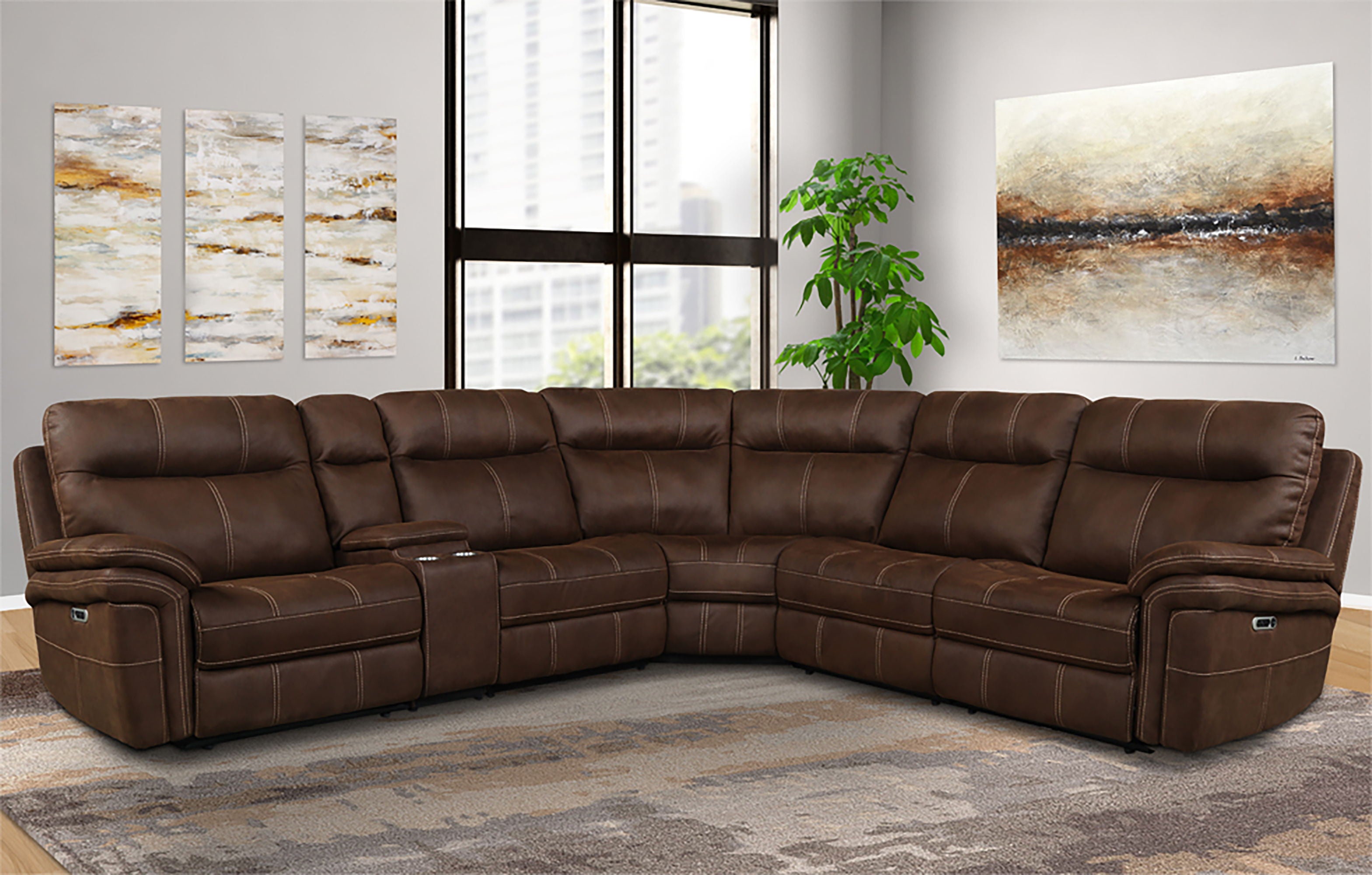 Mason - 6 Piece Modular Power Reclining Sectional - Premium Reclining Sectionals from Parker Living - Just $3122.50! Shop now at brett interiors